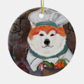 Akita Keramisch Ornament (Voorkant)