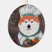 Akita Keramisch Ornament (Links)