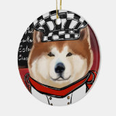 AKITA KERAMISCH ORNAMENT (Links)