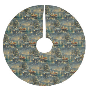 Akita Kerst Feestelijke reis Kerstboom Rok