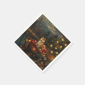 Akita Kerst Feestelijke reis Servet (Hoek)