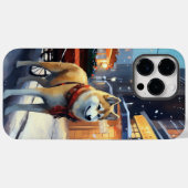 Akita Kerstfeest Seizoen Case-Mate iPhone Case (Achterkant (horizontaal))
