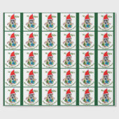 Akita KerstMerry Cadeaupapier (Vlak)