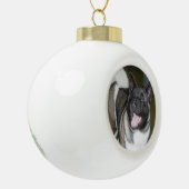 Akita kerstversiering keramische bal ornament (Links)