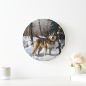 Akita Laat het sneeuwen Kerstmis Grote Klok (Huis)