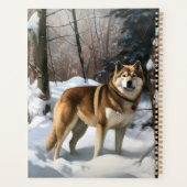 Akita Laisser Neige Noël (Dos)