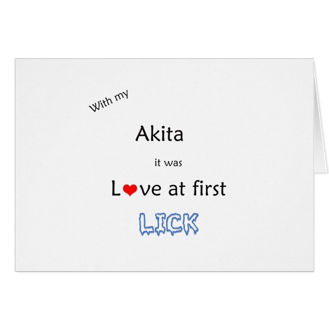 Akita Lick Design (Devant horizontal)