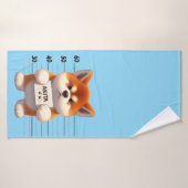Akita méchant (Serviette de bain)