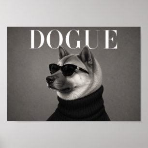 Akita Mode Honden Kunstprint Poster