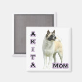 Akita Moeder 4 - Magneet (Voorkant / Achterkant)