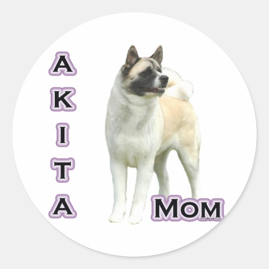 Akita Moeder 4 - Sticker (Voorkant)