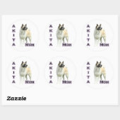 Akita Moeder 4 - Sticker (Vel)