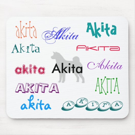 Akita Mousepad Muismat (Voorkant)