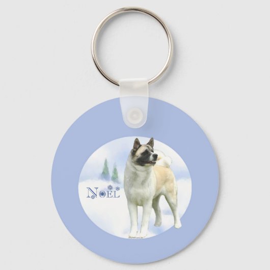 Akita Noel Sleutelhanger (Voorkant)