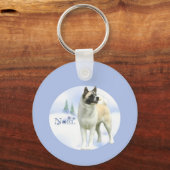 Akita Noel Sleutelhanger (Achterkant)