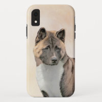 Akita Painting - Cute Original Dog Art