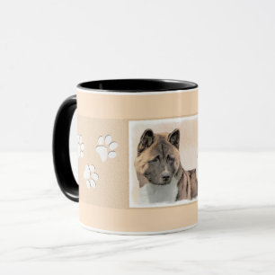 Akita Painting - Cute Original Dog Art Mok