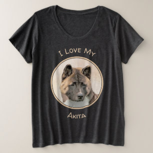 Akita Peinture - Cute Original Chien Art