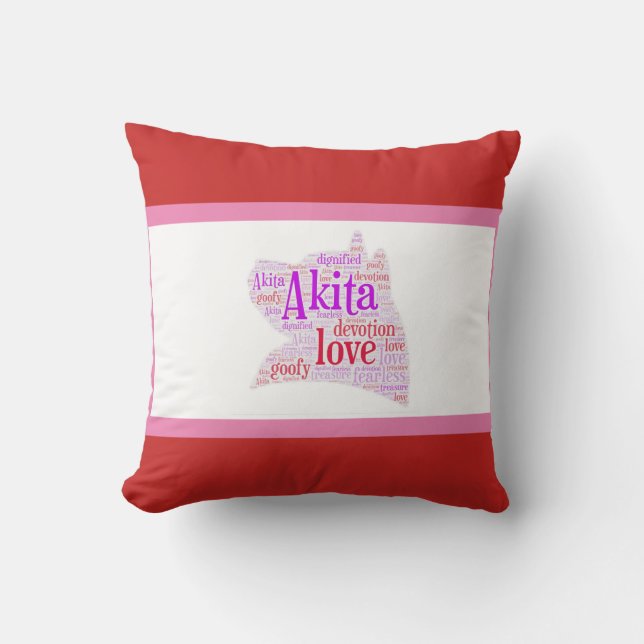 Akita Pillow Talk Kussen (Voorkant)