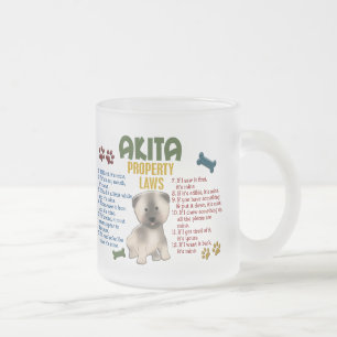 Akita Property Laws 4 Matglas Koffiemok