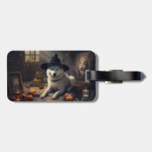 Akita Pumpkins Halloween Scary Bagagelabel (Achterkant horizontaal)
