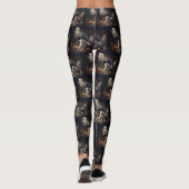 Akita Pumpkins Halloween Scary Leggings (Achterkant)