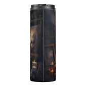 Akita Pumpkins Halloween Scary Thermosbeker (Achterkant)