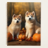 Akita Puppy Citrouille d'automne (Devant)
