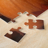 Akita Puppy Herfst Delight Pompoen Legpuzzel (Zijkant)