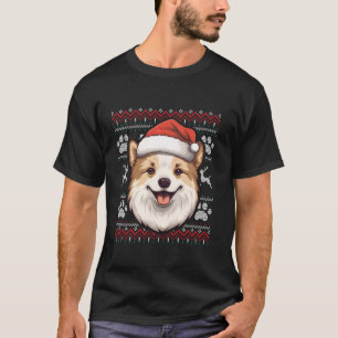 Akita Santa Hoed Kerstmis Grappige Hond Mam Pa Lon T-shirt
