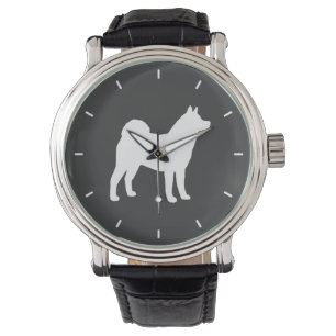 Akita Silhouette Horloge