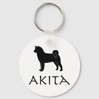 Akita Silhouette Sleutelhanger