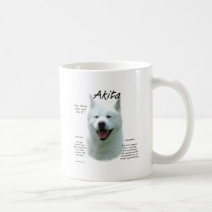 Akita (wht) Geschiedenisdesign Koffiemok