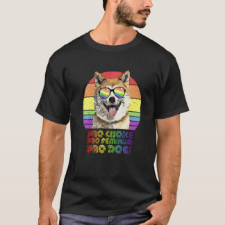Akitas Pro Choice Pro Feminisme Pro Honden LGBTQ F T-shirt