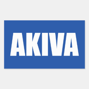Akiva Rechthoekige Sticker