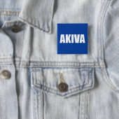 Akiva Vierkante Button 5,1 Cm (In situ)