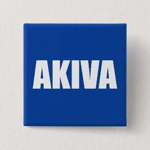 Akiva Vierkante Button 5,1 Cm