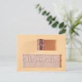 Akkadische cilinderverzegeling en indruk briefkaart (Staand voorkant)