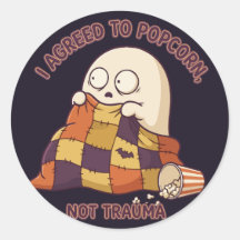 Akkoord om popcorn niet trauma schattige spook Hal