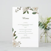 Akkoord van pastelkleuren Wedding Menu (Staand voorkant)