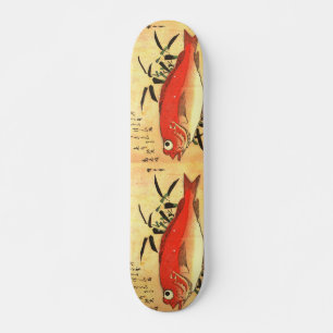 Akodai - Hiroshige's kleurrijke Japanse visafdrukk Skateboard