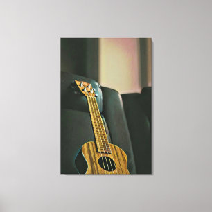 akoestiek bass electric guitar gift canvas afdruk