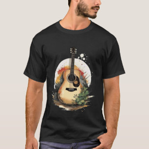 Akoestische Gitaar Boom Kunst T-shirt