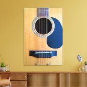 Akoestische gitaar canvas afdruk (Insitu (Woonkamer))