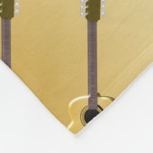 Akoestische gitaar fleece deken (Hoek)