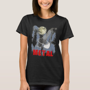 Akoestische gitaar Hard Rock Metal T-shirt