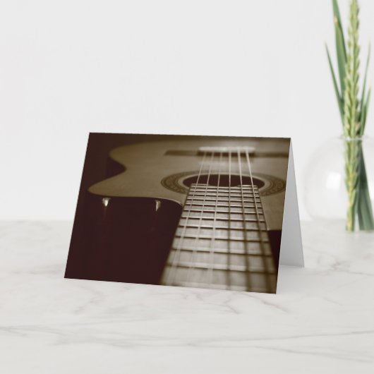 Akoestische gitaar kaart (Voorkant)