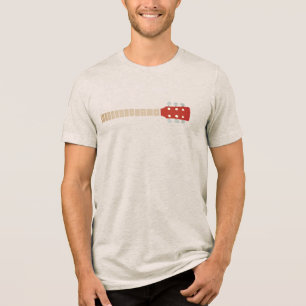 Akoestische gitaar nek havermout Tri-Blend shirt
