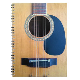 Akoestische gitaar notitieboek