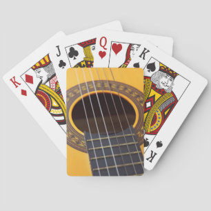Akoestische gitaar pokerkaarten